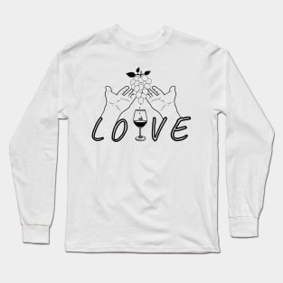 Wine love Long Sleeve T-Shirt